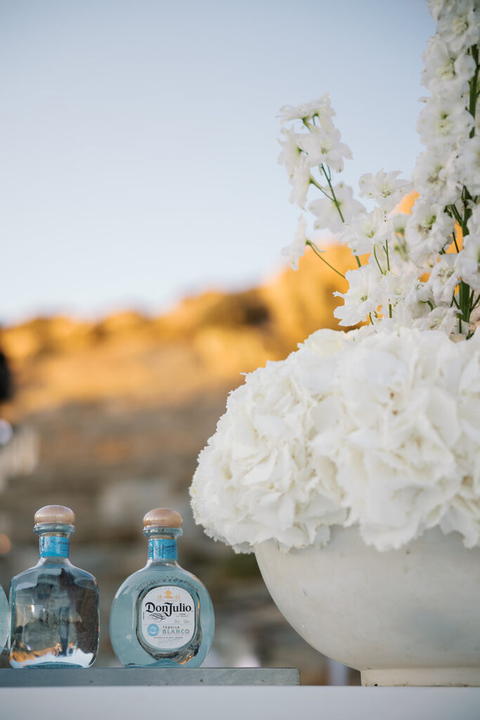 Wedding in Greece, Bride in Paros, Event planner in Greece, Event planner in Paros, Wedding in Paros, Destination wedding in Greece, Best event planners in Greece, Luxury wedding in Paros, Wedding flowers, Wedding party, Wedding Reception, Hydrangeas wedding, All white wedding