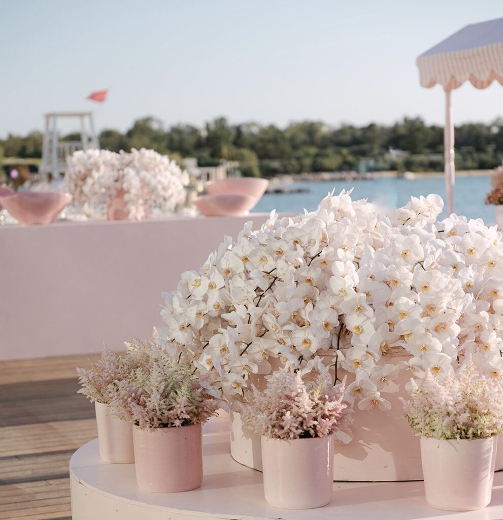 Wedding in Greece, Event planner in Greece, Event planner in Athens, Wedding in Athenian Riviera, Destination wedding in Greece, Best event planners in Greece, Wedding flowers, Wedding party, Wedding Reception, One and Only Athens, One and Only Athen wedding, Manko restaurant wedding, Pink On Pink, Pink wedding