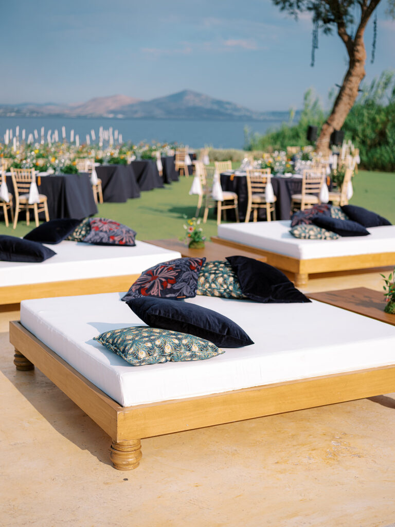 Wedding in Greece, Event planner in Greece, Event planner in Athens, Wedding in Athens, Destination wedding in Greece, Best event planners in Greece, Luxury wedding in Athenian Riviera, Wedding flowers, Wedding party, Wedding Reception, Midsummer night's dream wedding, Garden wedding, Seaside wedding in Athens, Floral design, Fairytale wedding, Island Art & Taste