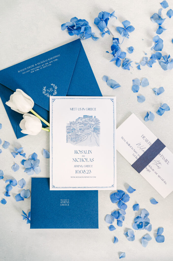 Wedding in Greece, Event planner in Greece, Event planner in Athens, Wedding in Athens, Destination wedding in Greece, Best event planners in Greece, Luxury wedding in Athenian Riviera, Wedding flowers, Wedding party, Wedding Reception, Hydrangeas weddings, Blue Hydrangeas wedding, Tulips wedding, Blue wedding in Athens, Floral design, All blue wedding, Wedding ceremony arch, Fairy lights canopy, Island Art & Taste