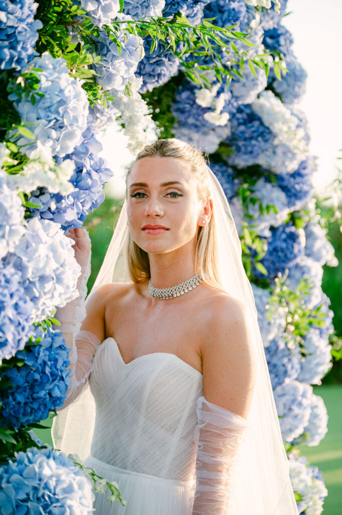 Wedding in Greece, Event planner in Greece, Event planner in Athens, Wedding in Athens, Destination wedding in Greece, Best event planners in Greece, Luxury wedding in Athenian Riviera, Wedding flowers, Wedding party, Wedding Reception, Hydrangeas weddings, Blue Hydrangeas wedding, Tulips wedding, Blue wedding in Athens, Floral design, All blue wedding, Wedding ceremony arch, Fairy lights canopy, Island Art & Taste