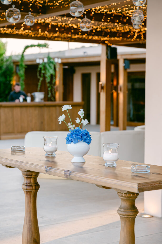 Wedding in Greece, Event planner in Greece, Event planner in Athens, Wedding in Athens, Destination wedding in Greece, Best event planners in Greece, Luxury wedding in Athenian Riviera, Wedding flowers, Wedding party, Wedding Reception, Hydrangeas weddings, Blue Hydrangeas wedding, Tulips wedding, Blue wedding in Athens, Floral design, All blue wedding, Wedding ceremony arch, Fairy lights canopy, Island Art & Taste